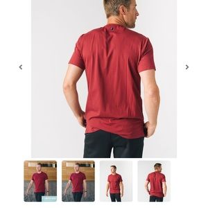 Men's Red Split T